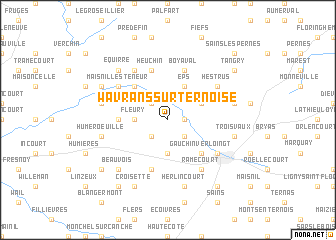 map of Wavrans-sur-Ternoise