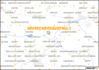 map of Wavrechain-sous-Faulx