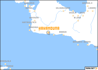 map of Wawamouna