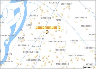 map of Wāwanānwāla