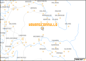 map of Wawang Corrullo