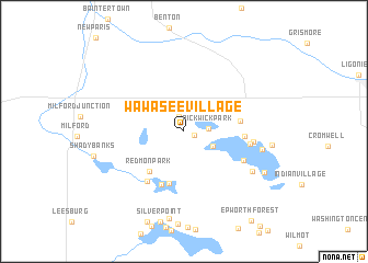 map of Wawasee Village