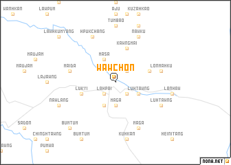 map of Wawchon