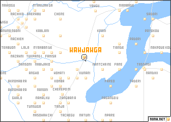 map of Wawjawga