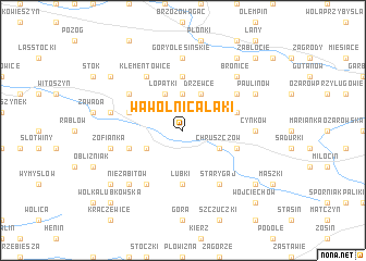 map of Wąwolnica Łąki