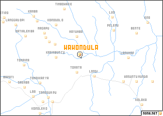 map of Wawondula