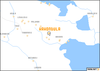 map of Wawondula