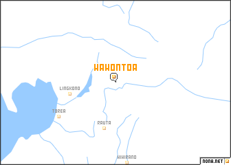 map of Wawontoa