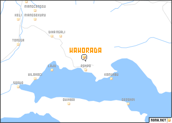 map of Waworada