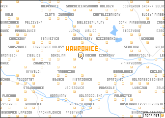 map of Wawrowice