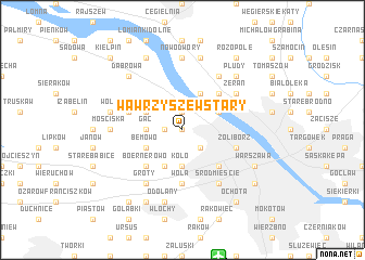 map of Wawrzyszew Stary