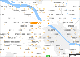 map of Wawrzyszew