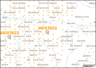 map of Waxenegg