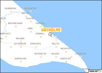 map of Waxholme