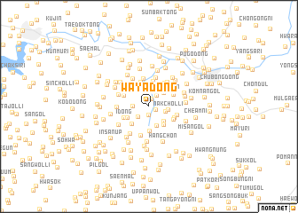 map of Waya-dong