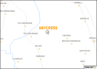 map of Waycross