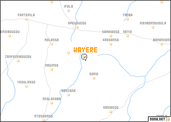 map of Wayéré