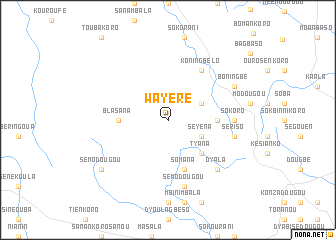 map of Wayéré