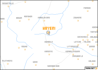 map of Wayèri