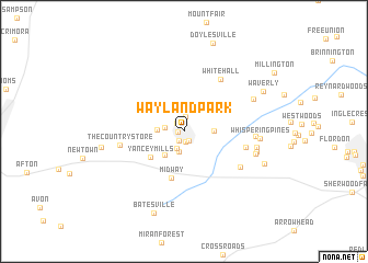 map of Wayland Park