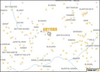 map of Waynān