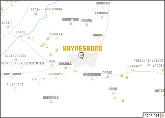 map of Waynesboro