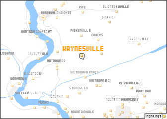 map of Waynesville