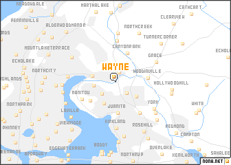 map of Wayne