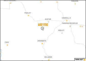 map of Wayne