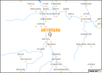 map of Wayondaw