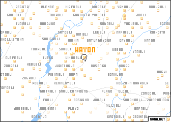 map of Wayon