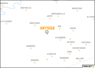 map of Wayside