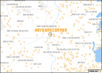 map of Waysons Corner