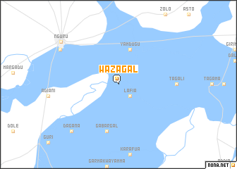 map of Wazagal