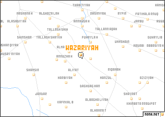 map of Wazarīyah