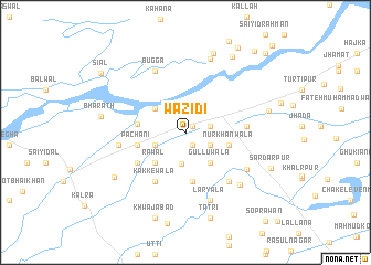 map of Wazīdi