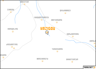 map of Wazigou