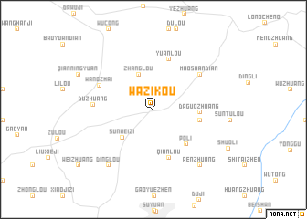 map of Wazikou