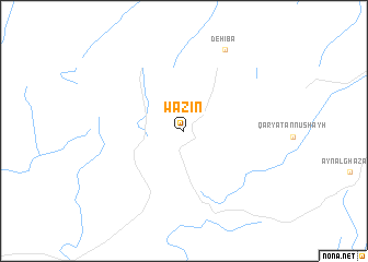 map of Wāzin