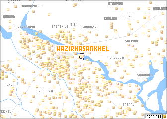 map of Wazīr Hasan Khel