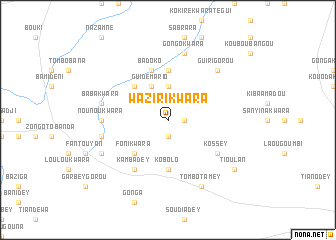 map of Waziri Kwara