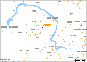 map of Wazīr Kor