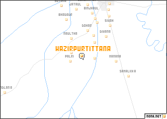 map of Wazīrpur Tittāna