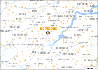 map of Wazīrpur