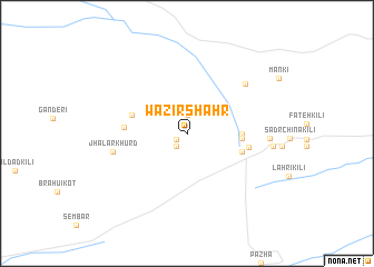 map of Wazīr Shahr