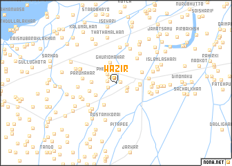 map of Wazir