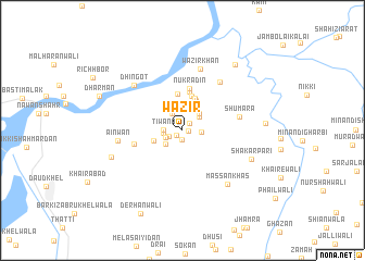 map of Wazīr