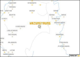 map of Wazungyaung