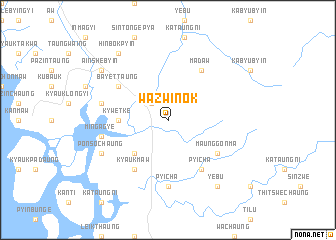 map of Wazwinok