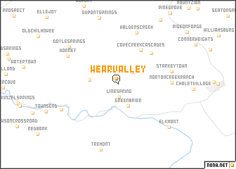 map of Wear Valley